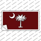 South Carolina Flag Burgundy Novelty Sticker Decal Small