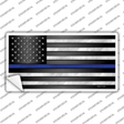 American Flag Thin Blue Line Flag Novelty Sticker Decal Small