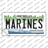 Marines Michigan Novelty Sticker Decal Small