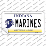 Indiana Marines Novelty Sticker Decal Small