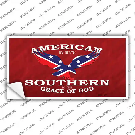 American By Birth Novelty Sticker Decal Small