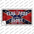 Flag May Fade Novelty Sticker Decal Small