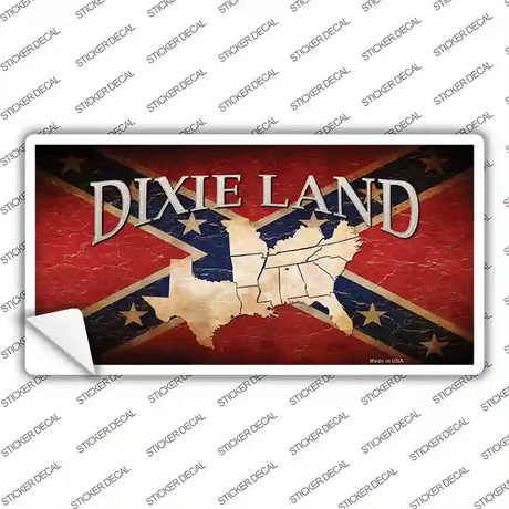 Dixie Land Novelty Sticker Decal Small