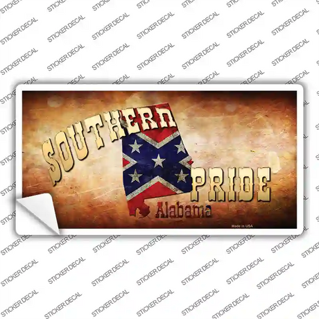 Southern Pride Alabama Novelty Sticker Decal Small