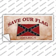 Save Our Flag Confederate Novelty Sticker Decal Small