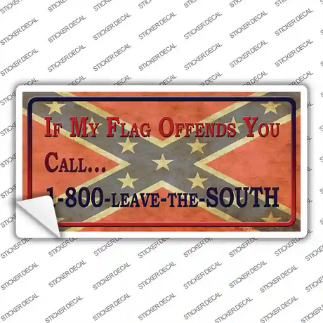 Leave The South Novelty Sticker Decal Small