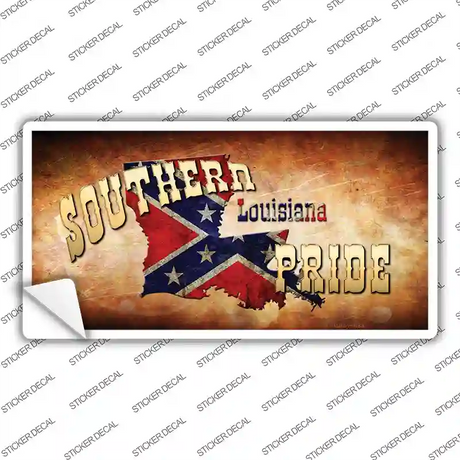 Southern Pride Louisiana Novelty Sticker Decal Small