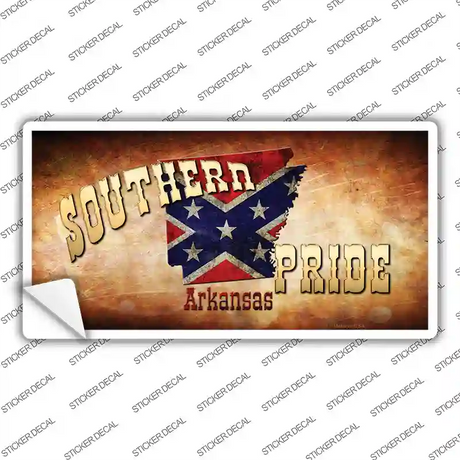 Southern Pride Arkansas Novelty Sticker Decal Small