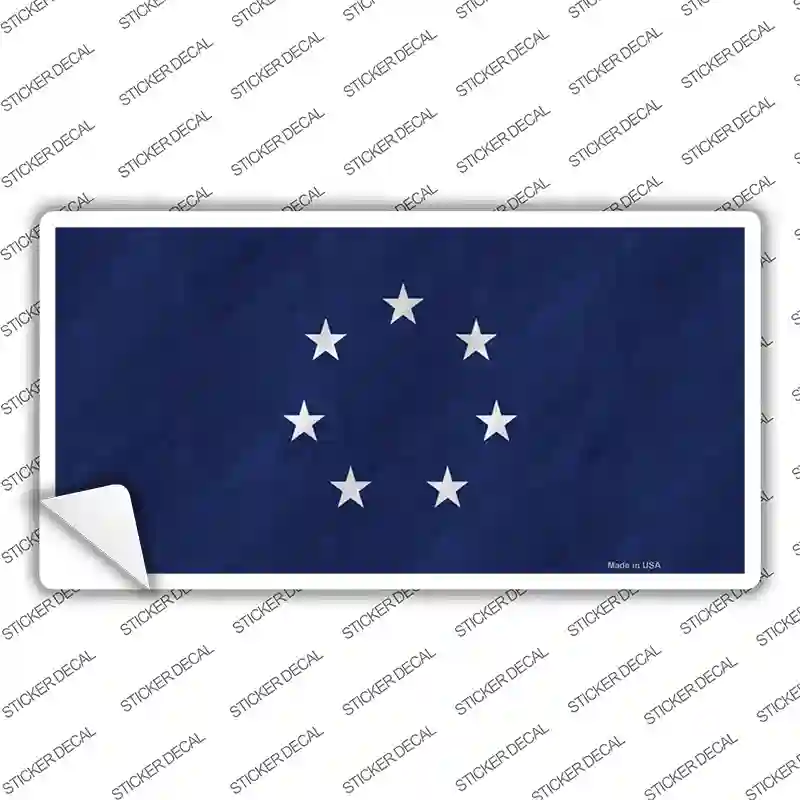 First Confederate Flag 7 Stars Novelty Sticker Decal