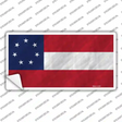 Confederate Flag First 7 Stars Novelty Sticker Decal Small