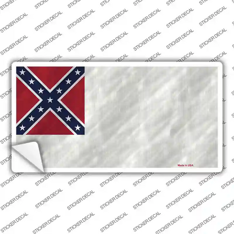 Second Confederate Flag Novelty Sticker Decal Small