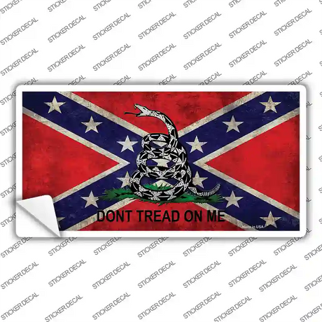 Confederate Dont Tread Novelty Sticker Decal Small