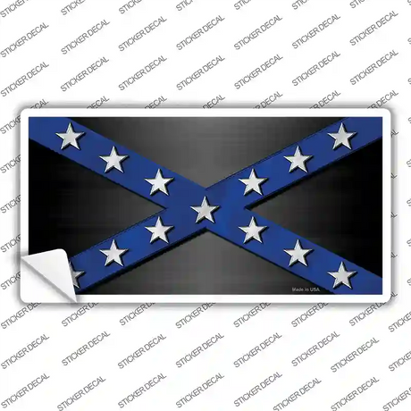 Confederate Stripes Blue Novelty Sticker Decal Small