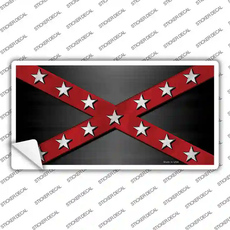 Confederate Stripes Red Novelty Sticker Decal Small