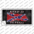 Confederate Keep It Flying Novelty Sticker Decal Small