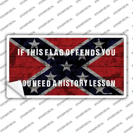 History Lesson Novelty Sticker Decal Small