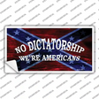 No Dictatorship Novelty Sticker Decal Small