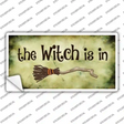 The Witch Is In Novelty Sticker Decal Small