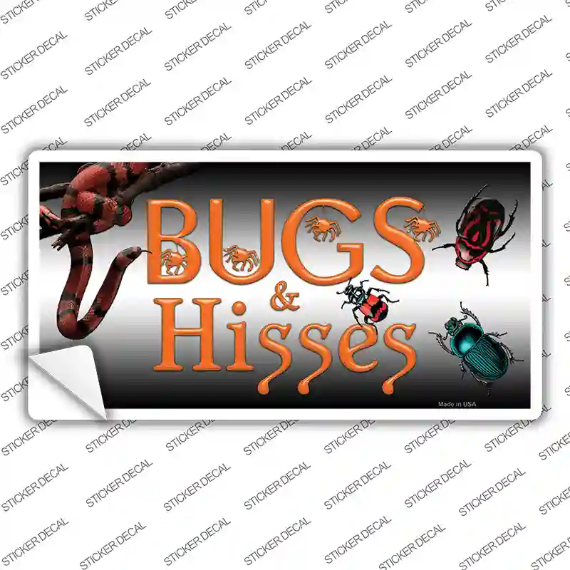 Bugs & Hisses Novelty Sticker Decal Small