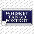 Whiskey Tango Foxtrot Novelty Sticker Decal Small