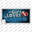 This Girl Loves Her Lions Novelty Sticker Decal