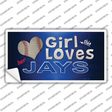 This Girl Loves Her Jays Novelty Sticker Decal Small