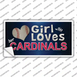 This Girl Loves Cardinals Novelty Sticker Decal Small