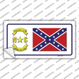 Confederate Flag North Carolina Novelty Sticker Decal Small