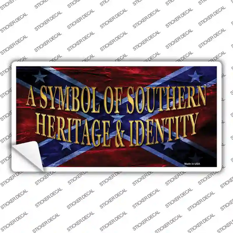 Symbol Of Southern Heritage Novelty Sticker Decal Small