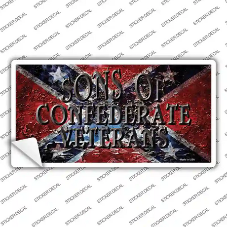 Sons Of Confederate Veterans Novelty Sticker Decal Small