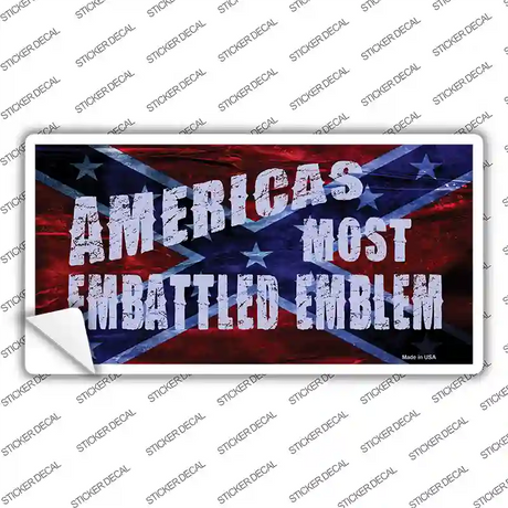 Americas Most Embattled Emblem Novelty Sticker Decal Small