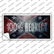 100% Redneck Confederate Novelty Sticker Decal Small