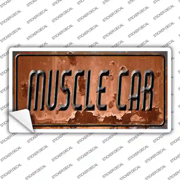 Muscle Car Novelty Sticker Decal | Smart Blonde