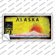 Alaska State Rusty Novelty Sticker Decal Small