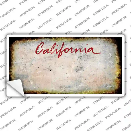 California State Rusty Novelty Sticker Decal Small