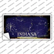 Indiana State Rusty Novelty Sticker Decal Small