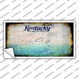 Kentucky State Rusty Novelty Sticker Decal Small