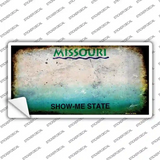 Missouri State Rusty Novelty Sticker Decal Small