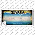 Nevada State Rusty Novelty Sticker Decal Small