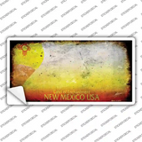 New Mexico State Rusty Novelty Sticker Decal Small