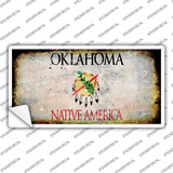 Oklahoma State Rusty Novelty Sticker Decal Small