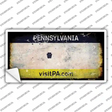 Pennsylvania State Rusty Novelty Sticker Decal Small