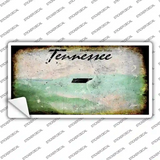 Tennessee State Rusty Novelty Sticker Decal Small