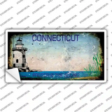 Connecticut Rusty Novelty Sticker Decal Small