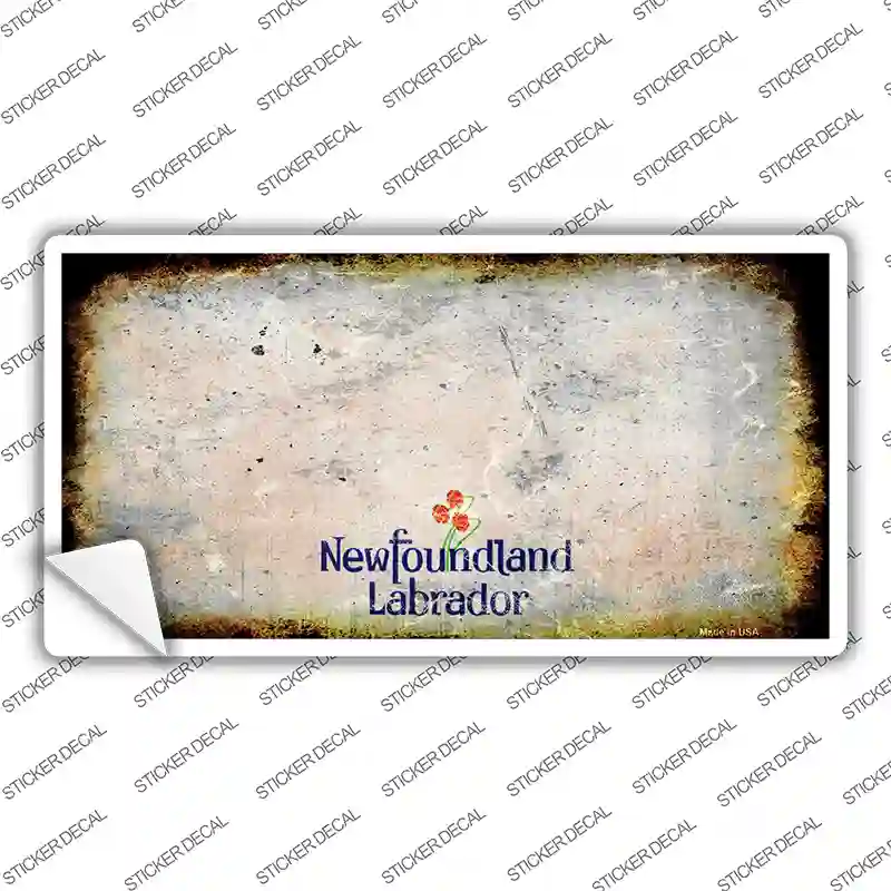 New Foundland Rusty Novelty Sticker Decal Small