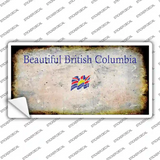 British Columbia Rusty Novelty Sticker Decal Small