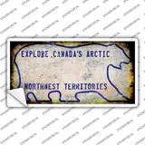 Northwest Territories Rusty Novelty Sticker Decal Small