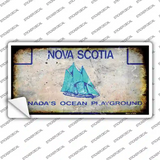 Nova Scotia Rusty Novelty Sticker Decal Small