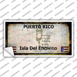 Puerto Rico Rusty Novelty Sticker Decal Small