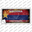 Arizona Centennial State Rusty Novelty Sticker Decal Small